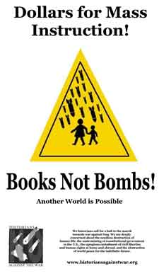 Books Not Bombs poster